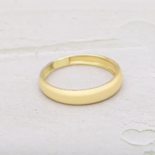 Simple Solid Gold Band