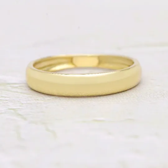 Simple Solid Gold Band