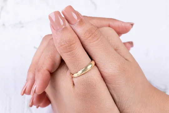Simple Solid Gold Band