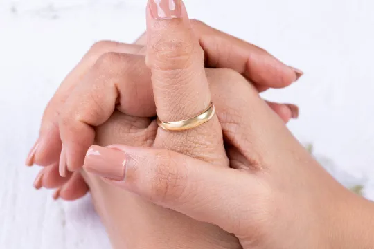 Simple Solid Gold Band