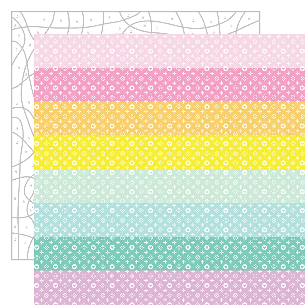Simple Stories -Crafty Things - 12x12 Single Sheet - Paint By Number