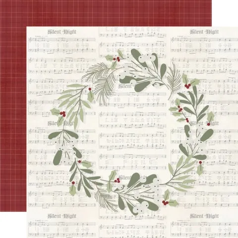 Simple Stories - Silent Night - 12x12 Single Sheets - Reason For The Season