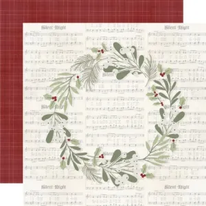 Simple Stories - Silent Night - 12x12 Single Sheets - Reason For The Season