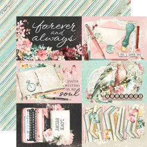 Simple Stories - Simple Vintage Love Story - 12x12 Single Sheet - 4x6 Elements