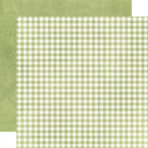 Simple Stories - Simple Vintage Spring Garden - 12x12 Single Sheet - Sweet Pea Gingham