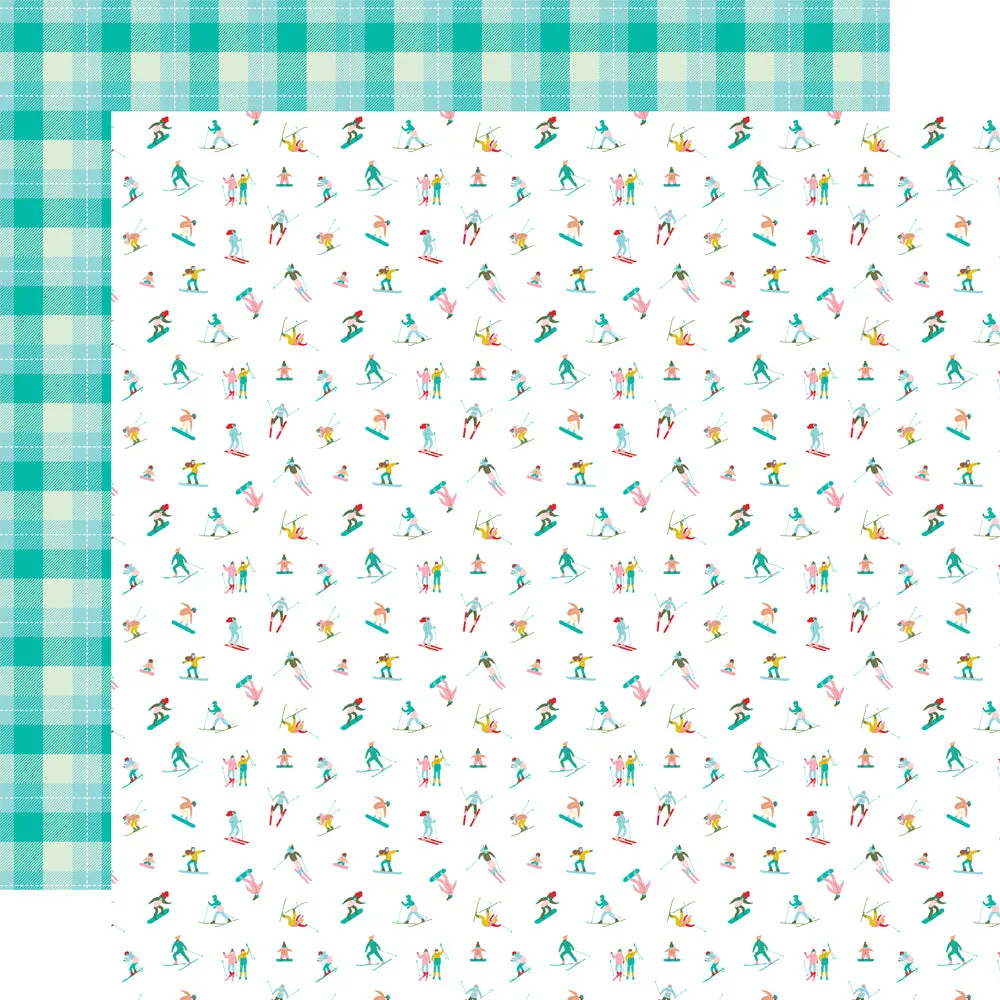 Simple Stories - Snow Pine Lodge - 12x12 Single Sheet - Frosty Fun