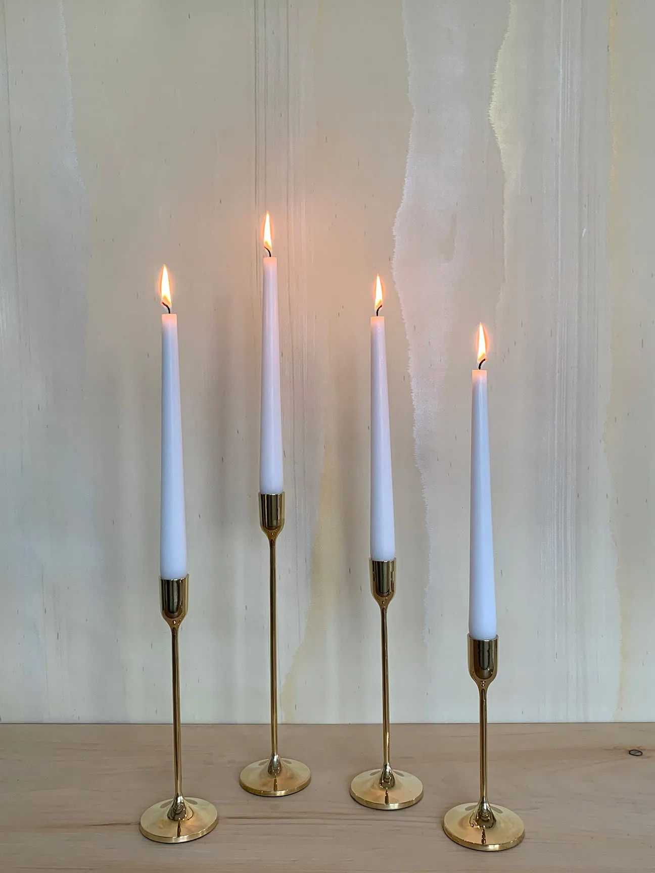 Solid Brass Taper Stands