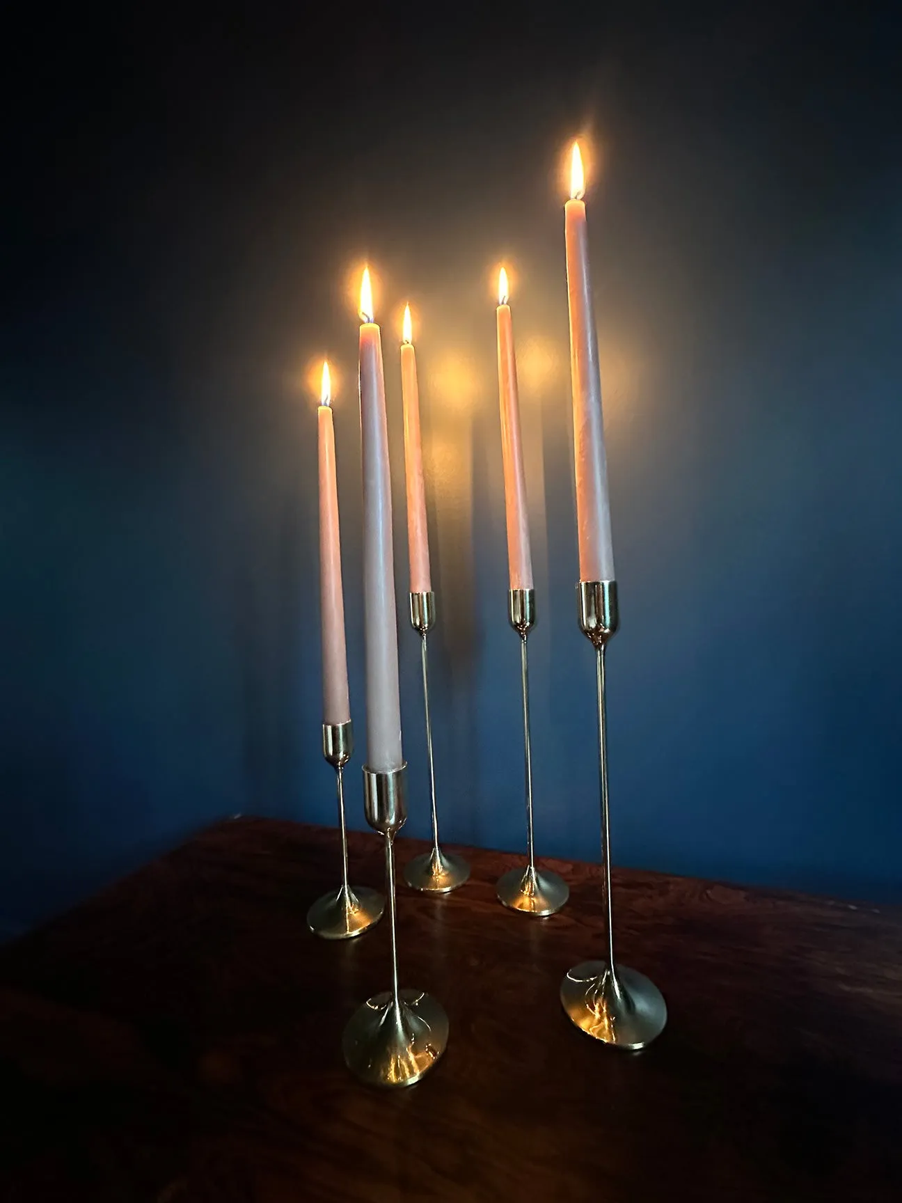 Solid Brass Taper Stands