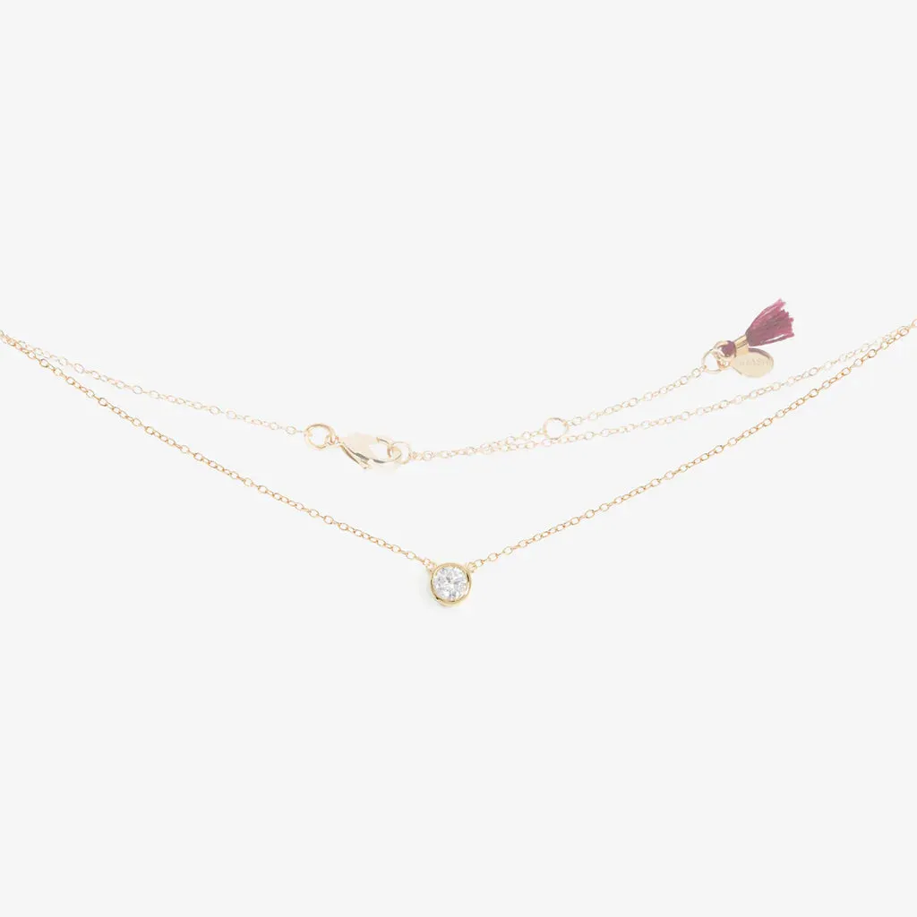 Solitaire Chain Necklace