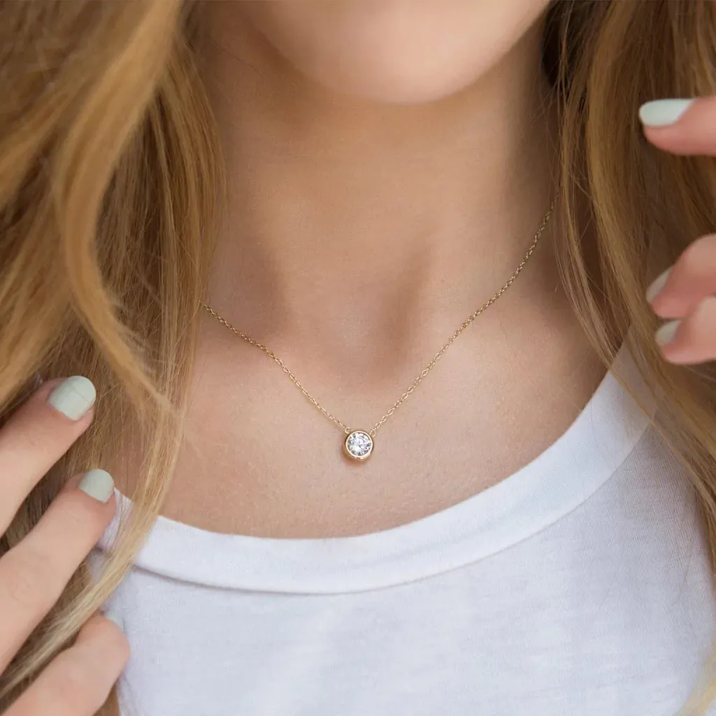 Solitaire Chain Necklace