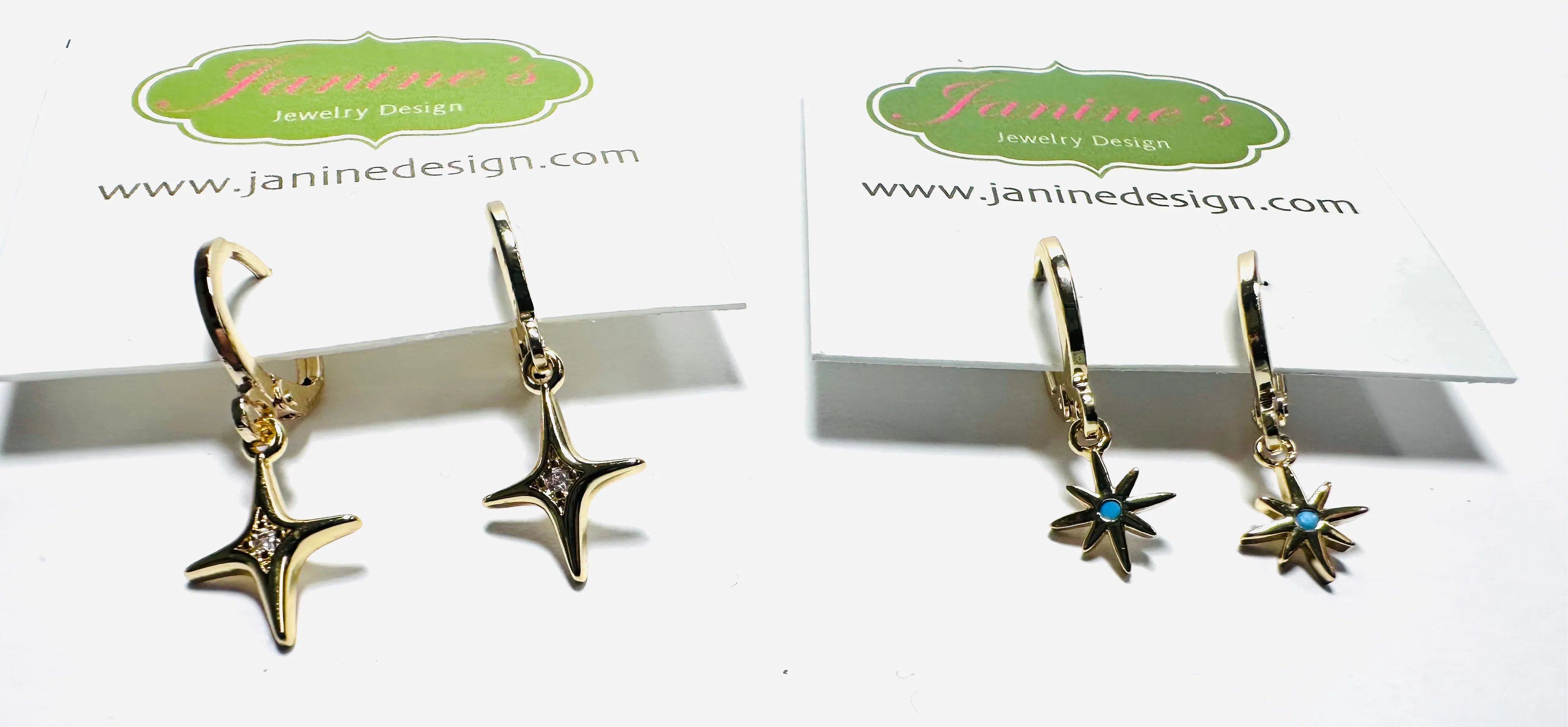 Star Huggie Hoops, Gold Filled Earrings, Hoops*