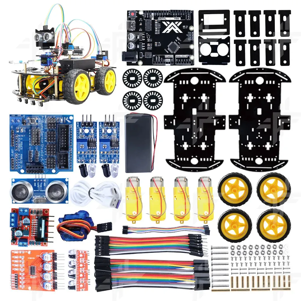 STEM Gift Programming 4WD Smart Robot Car Kit CC   Project DIY Education Robot Kit