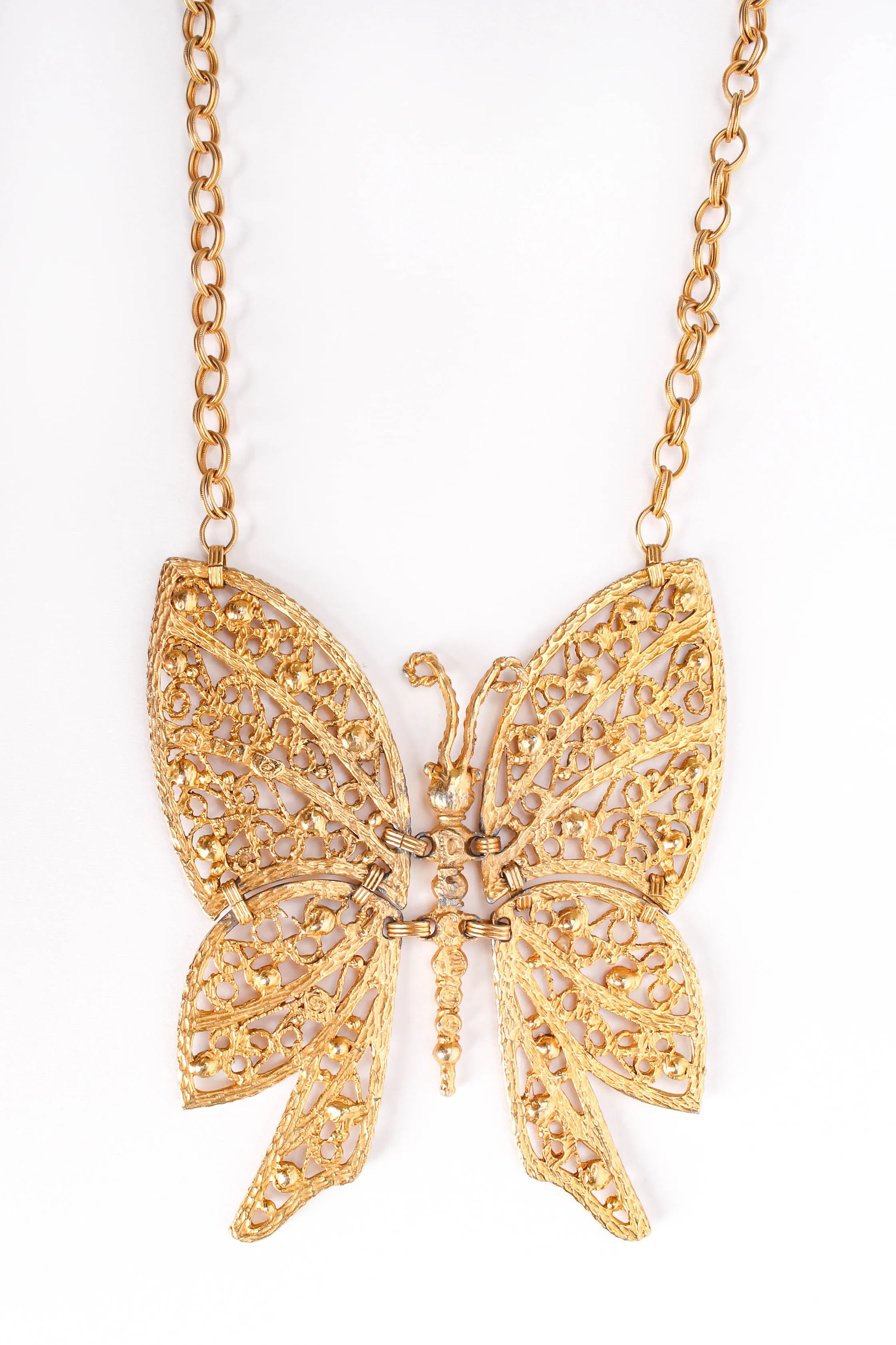 Swallowtail Filigree Butterfly Necklace