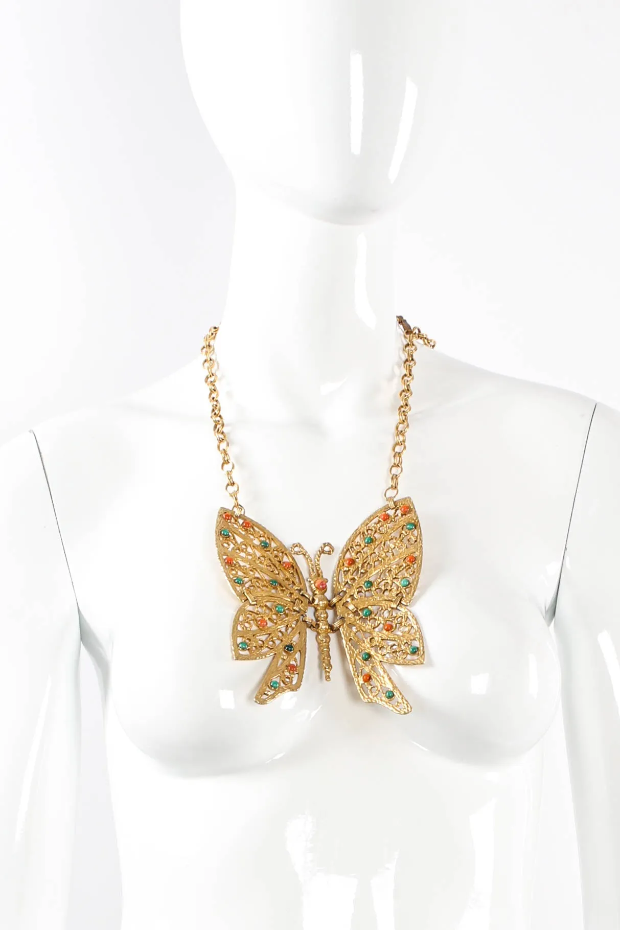 Swallowtail Filigree Butterfly Necklace
