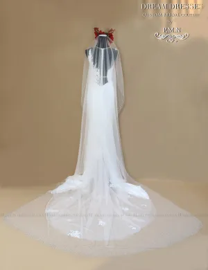 Swarovski Crystal Wedding Veil (#Khloe)