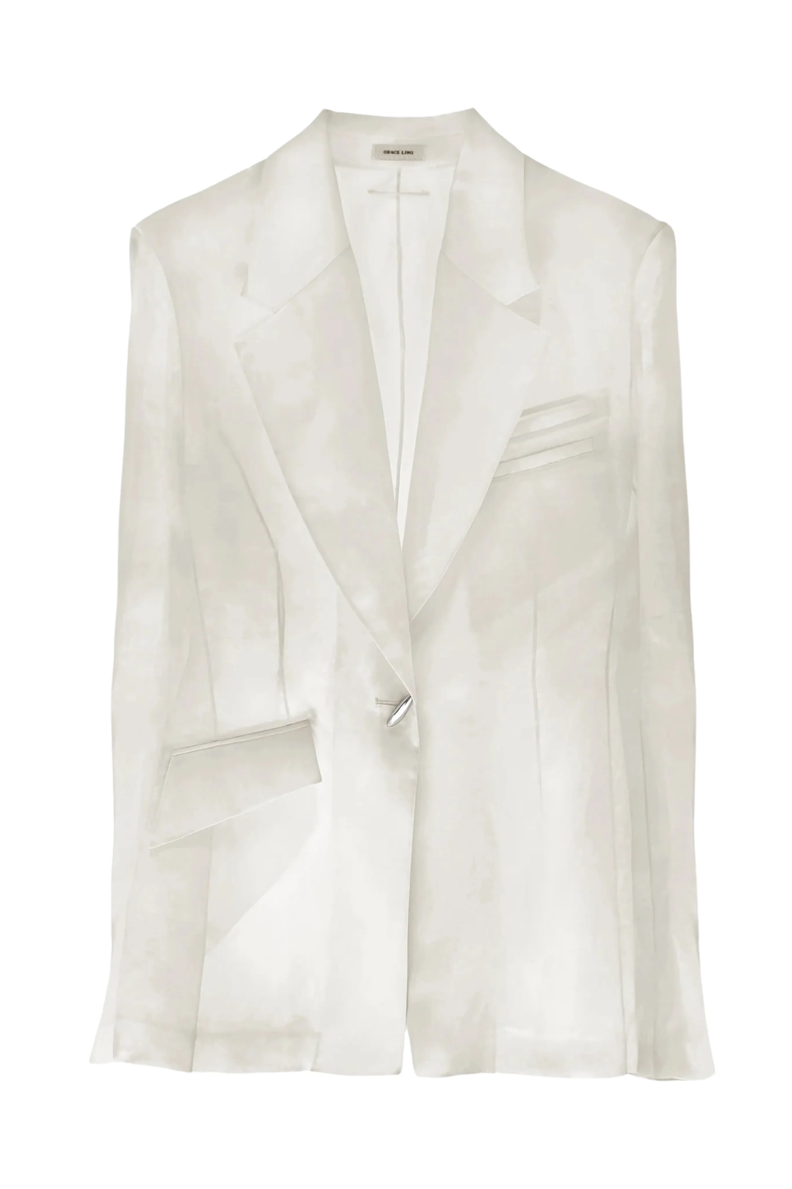 Tailored Blazer in Silk Organza