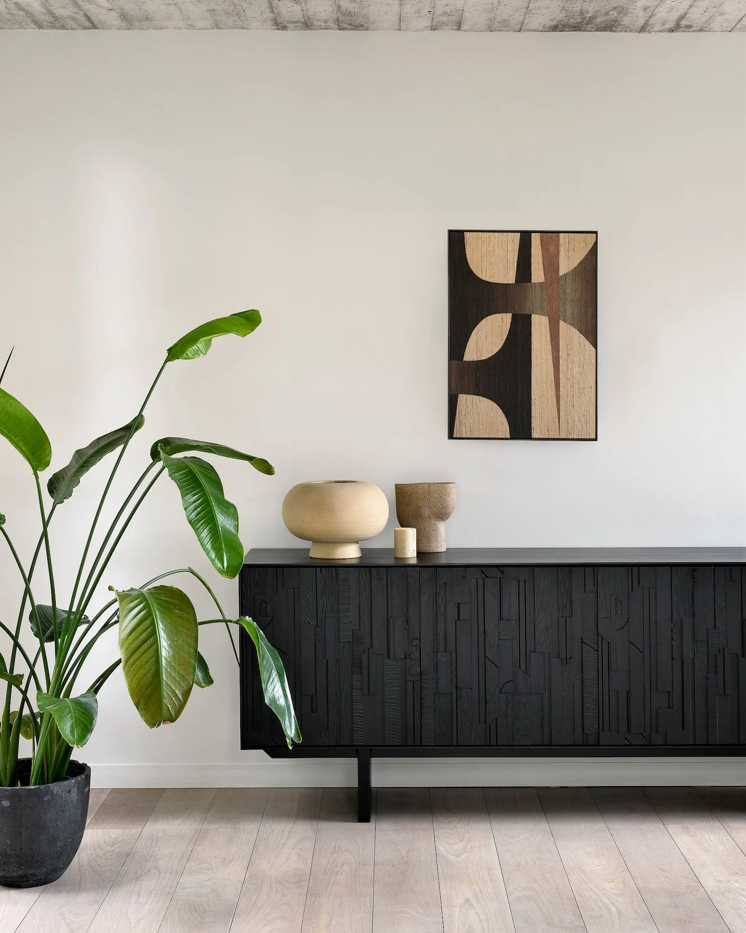 Teak Mosaic Sideboard - Varnished