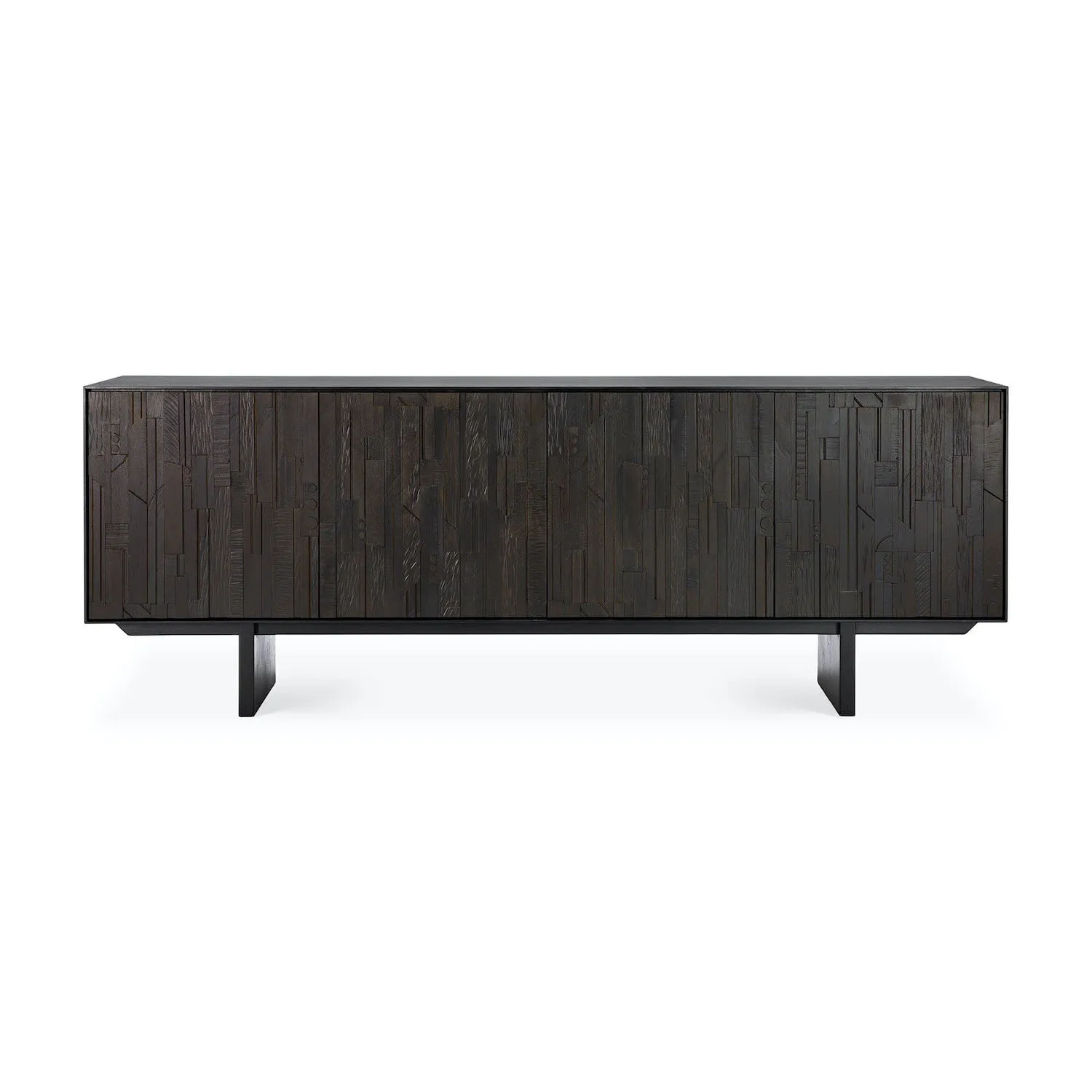 Teak Mosaic Sideboard - Varnished
