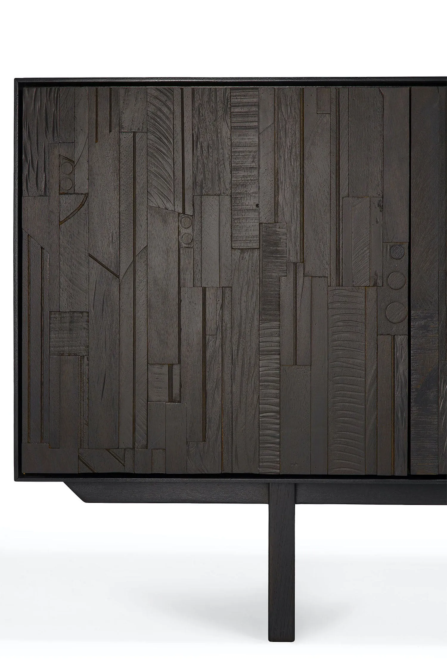 Teak Mosaic Sideboard - Varnished