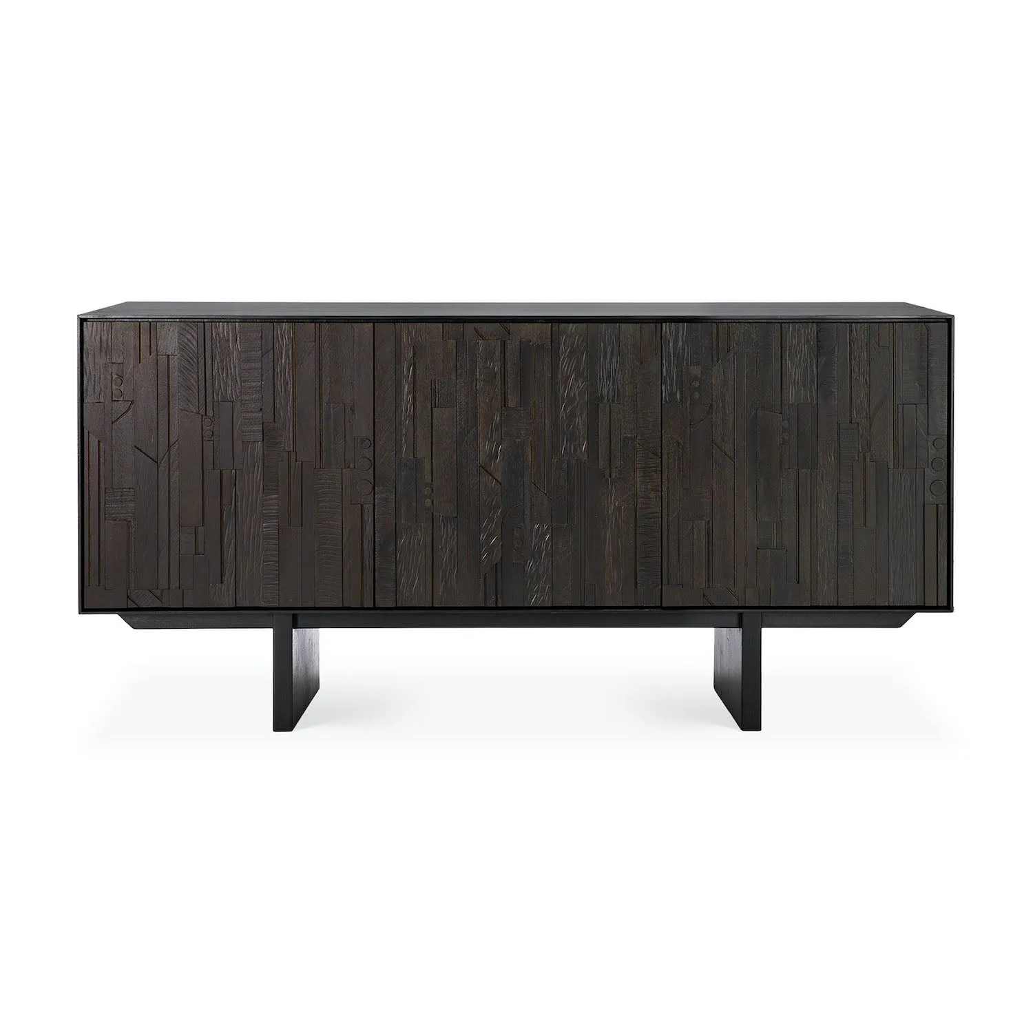Teak Mosaic Sideboard - Varnished