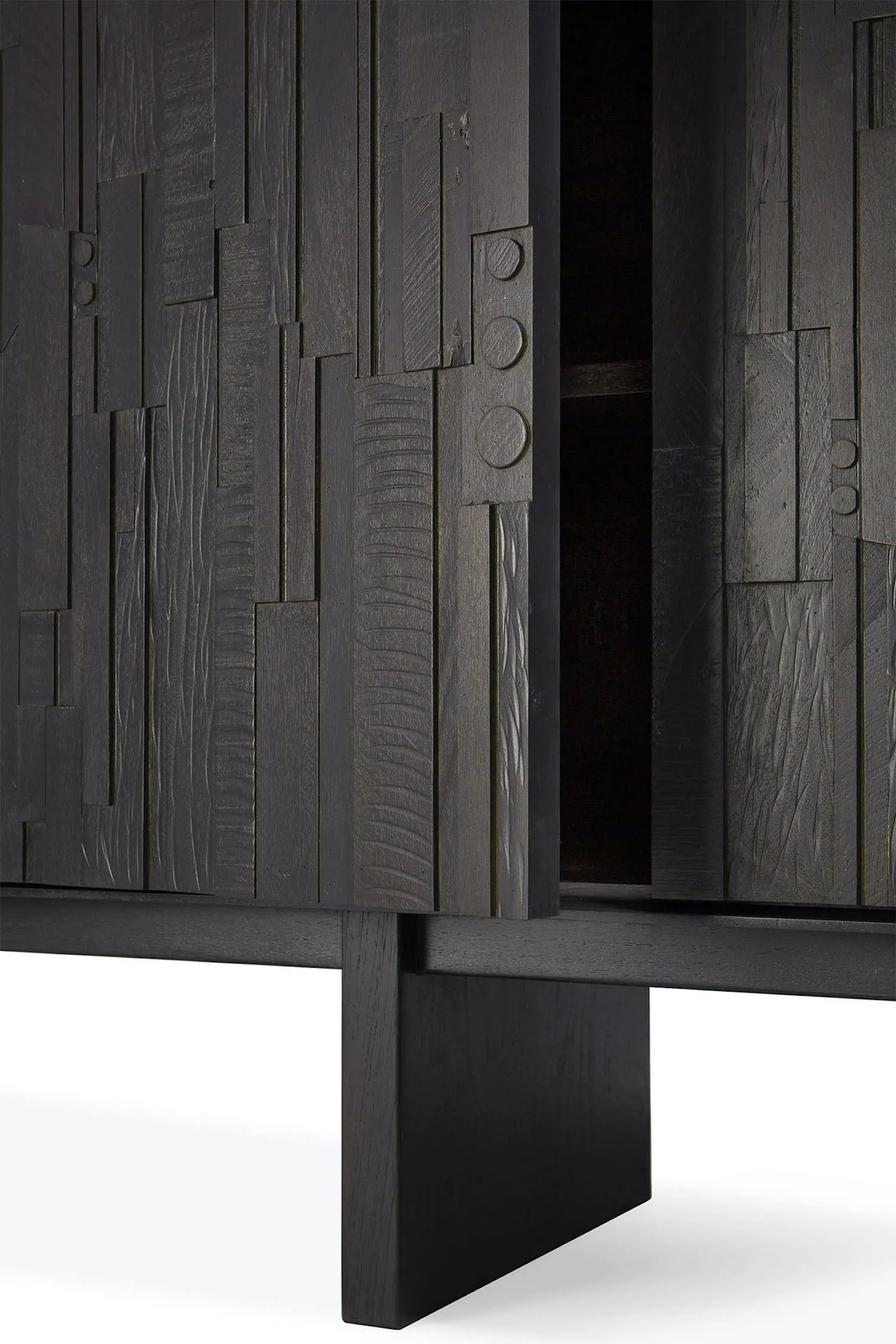 Teak Mosaic Sideboard - Varnished
