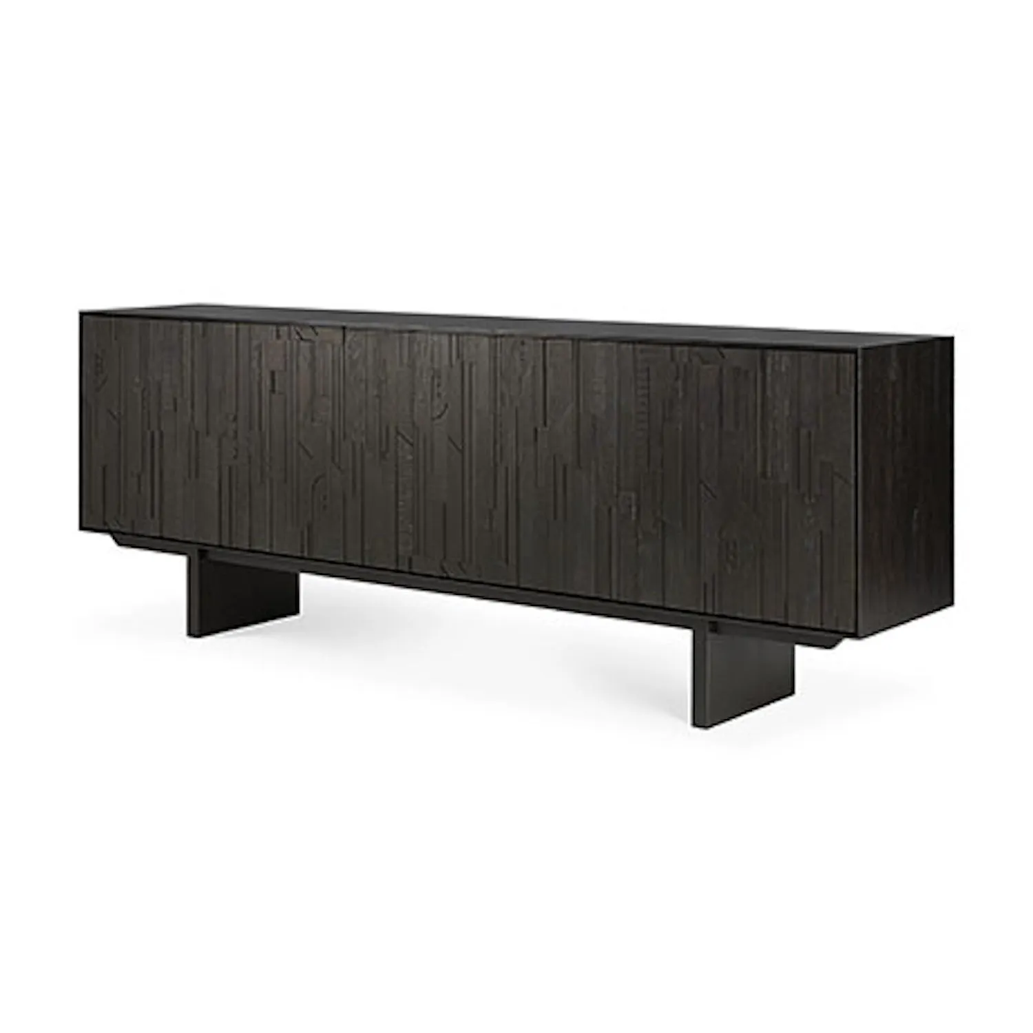 Teak Mosaic Sideboard - Varnished