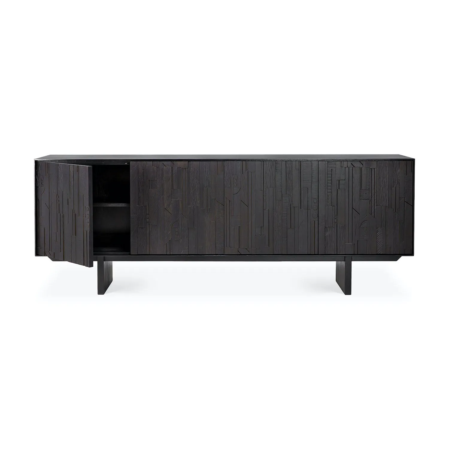 Teak Mosaic Sideboard - Varnished