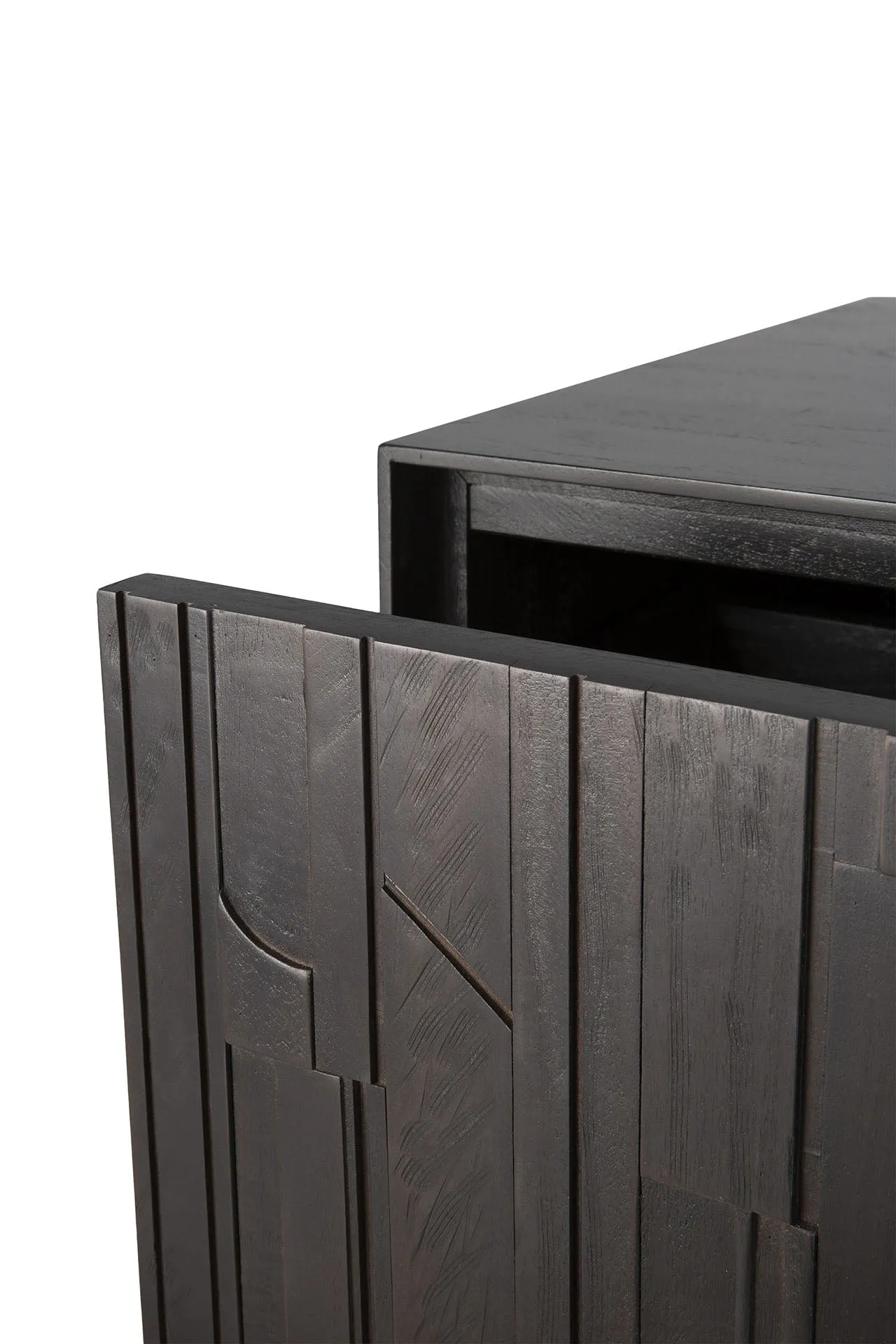 Teak Mosaic TV Cupboard - Varnished