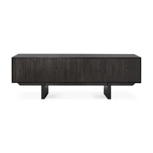 Teak Mosaic TV Cupboard - Varnished