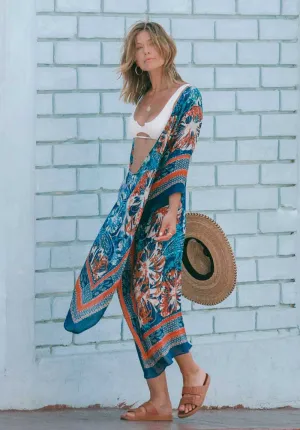 Teal Spice Boho Kimono