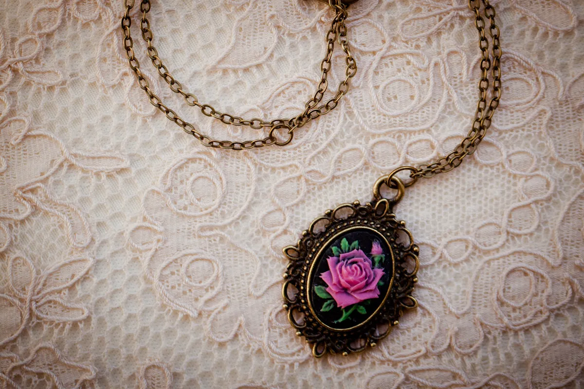 The Belle Rose Cameo Necklace