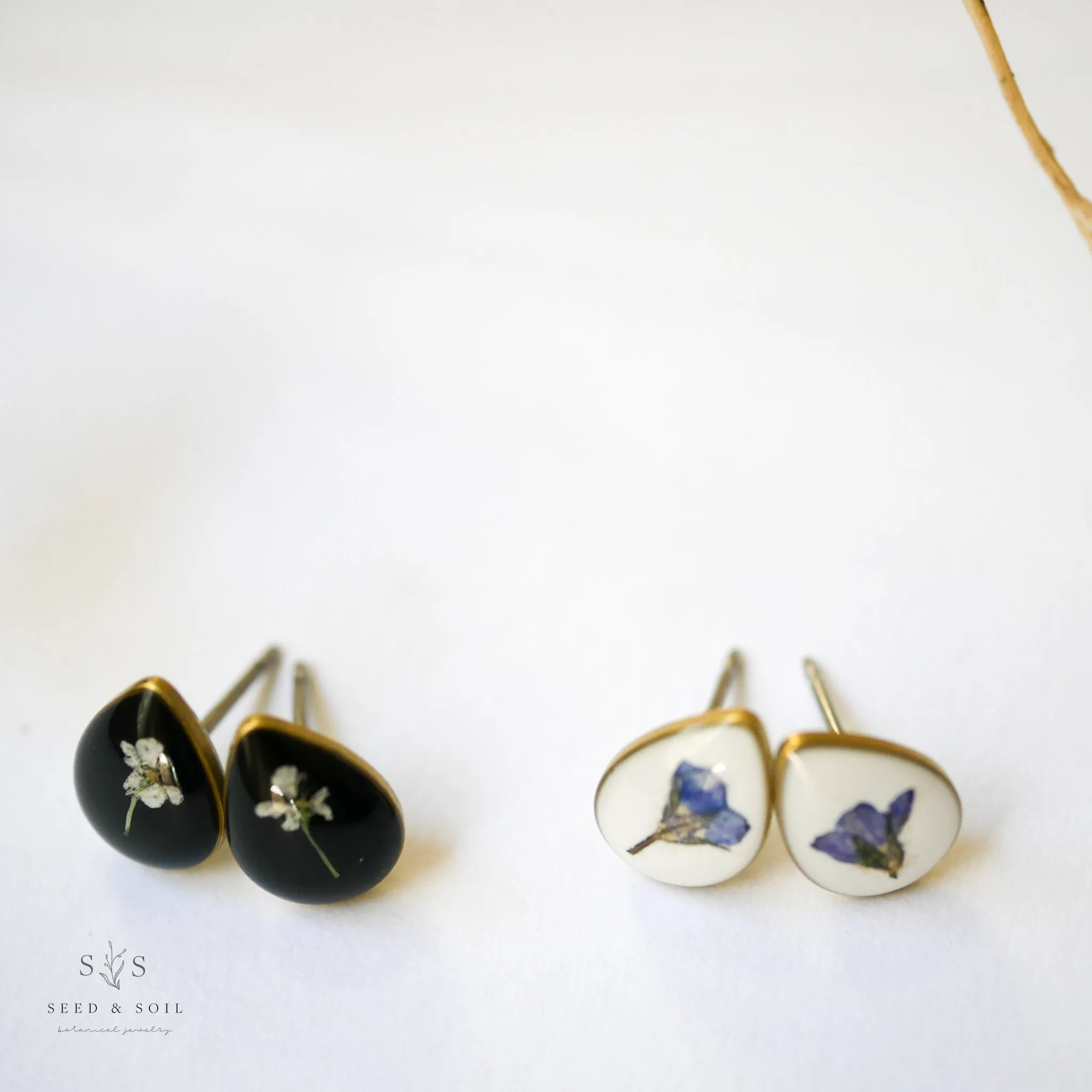 Tiny Teardrop Studs