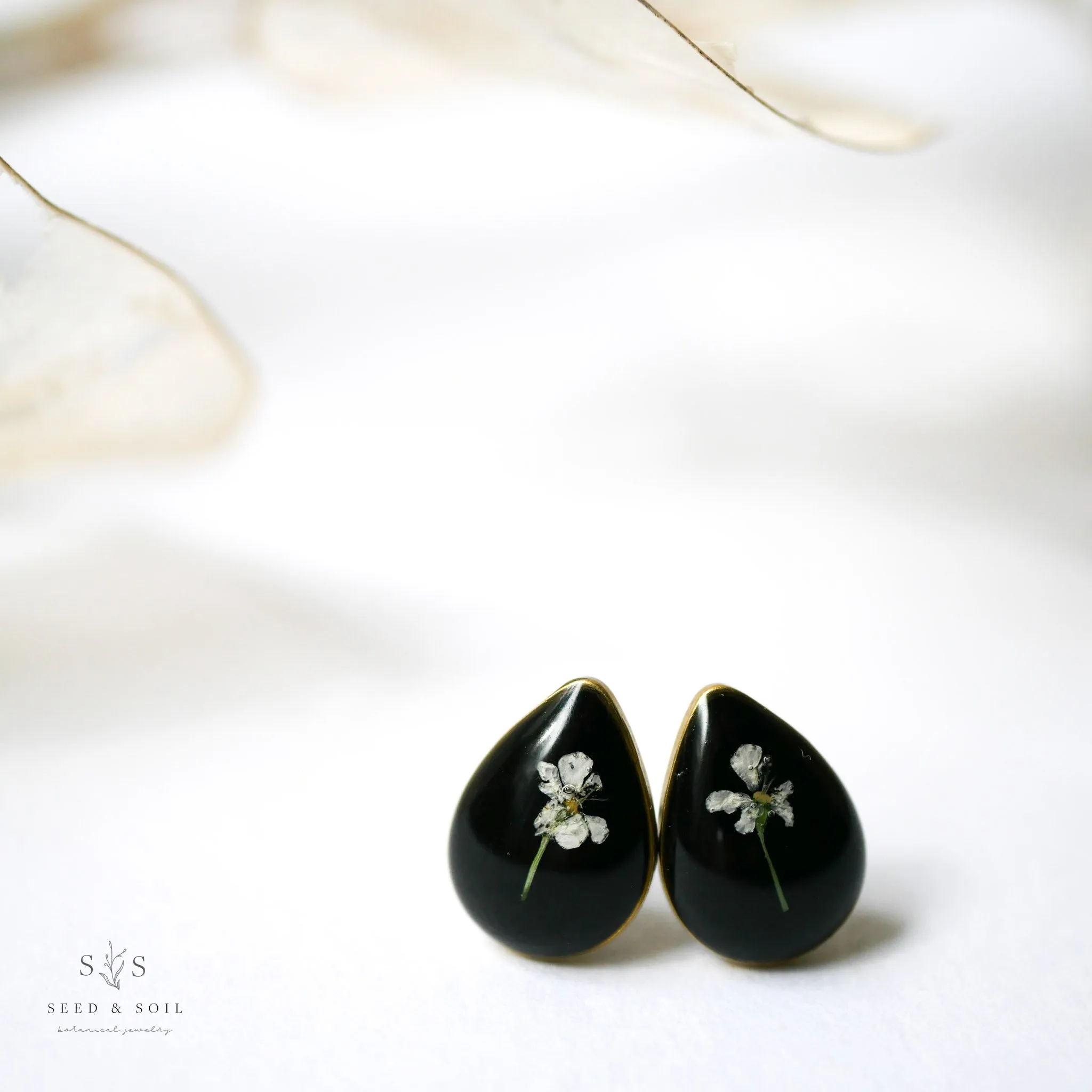 Tiny Teardrop Studs
