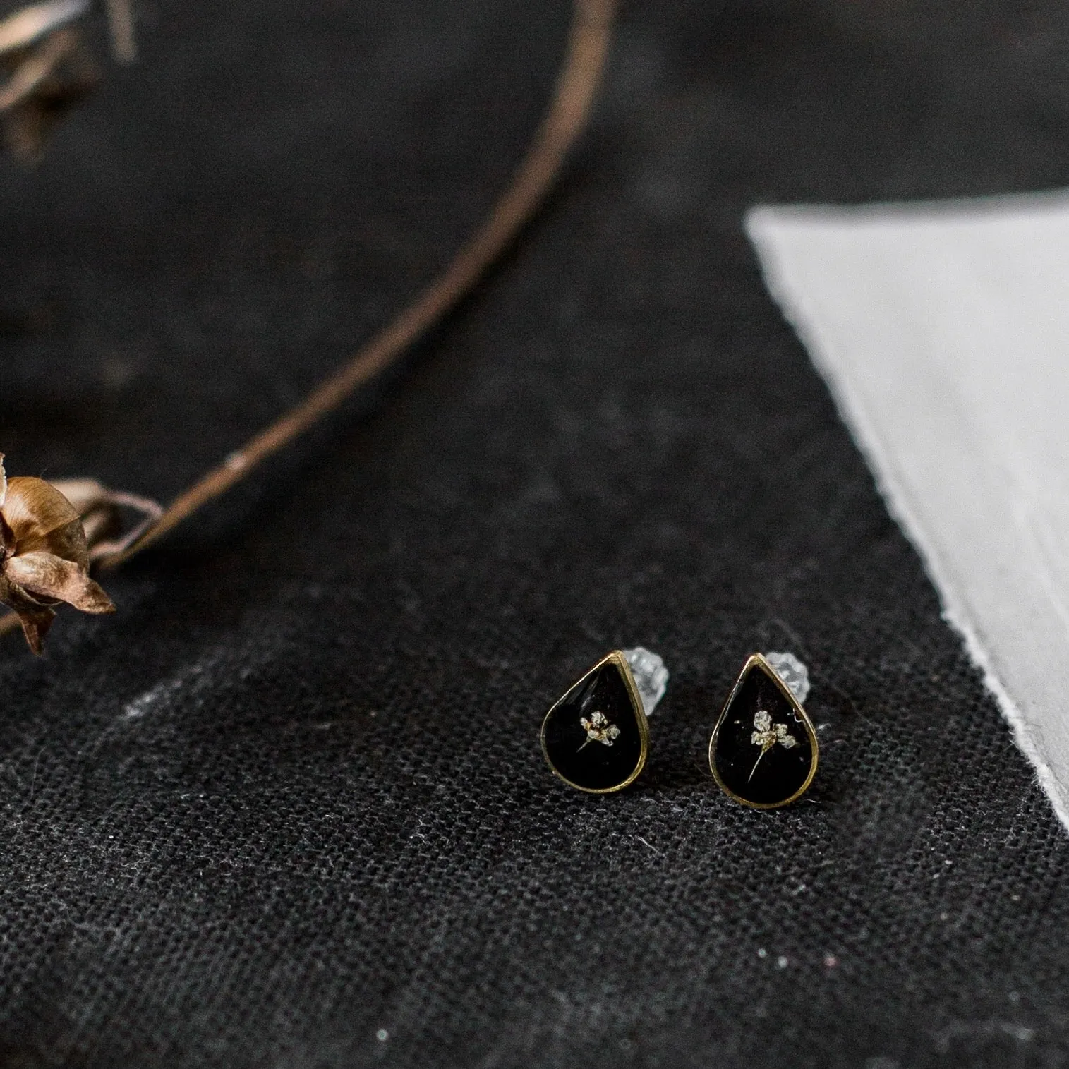 Tiny Teardrop Studs