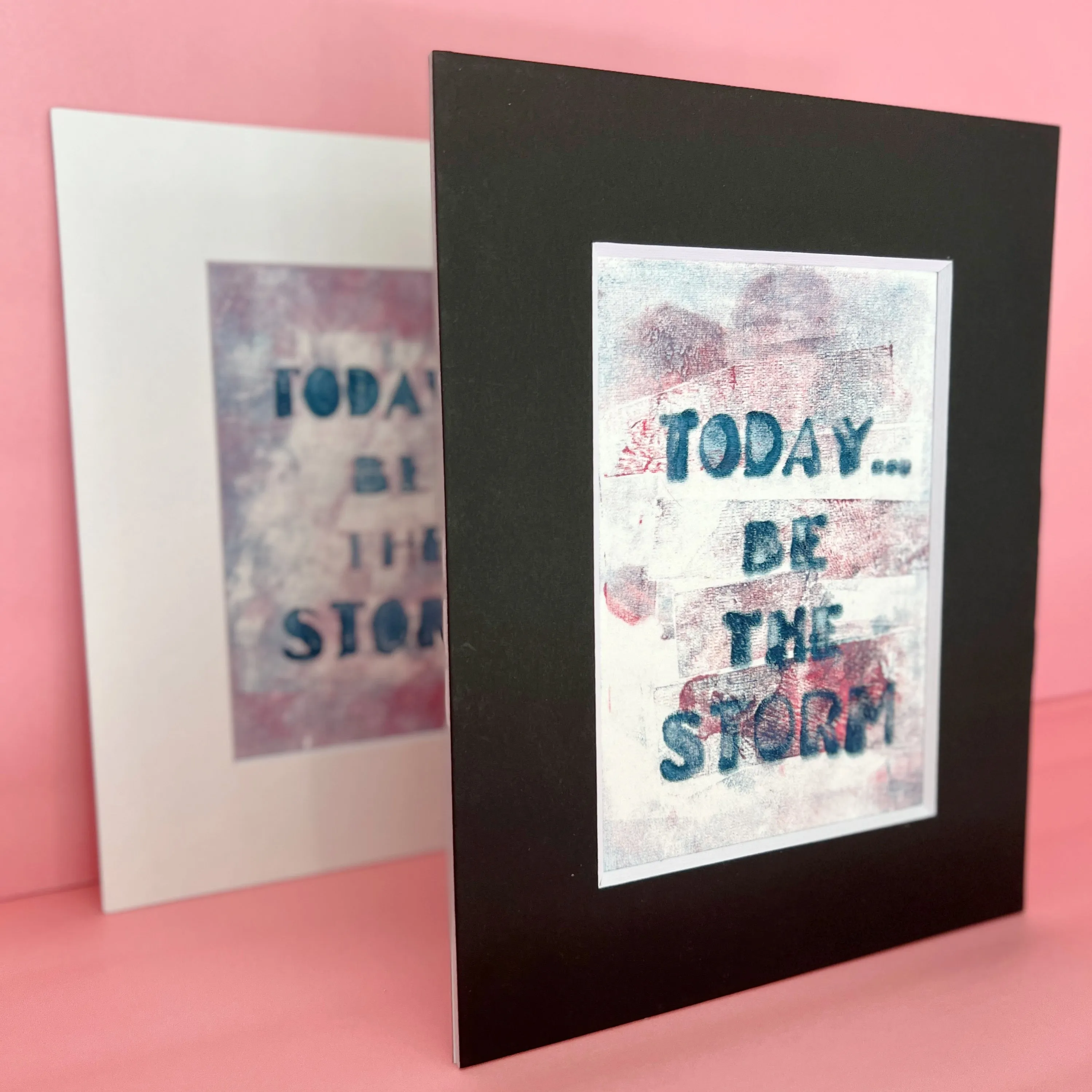 today, be the storm - painted art print collection