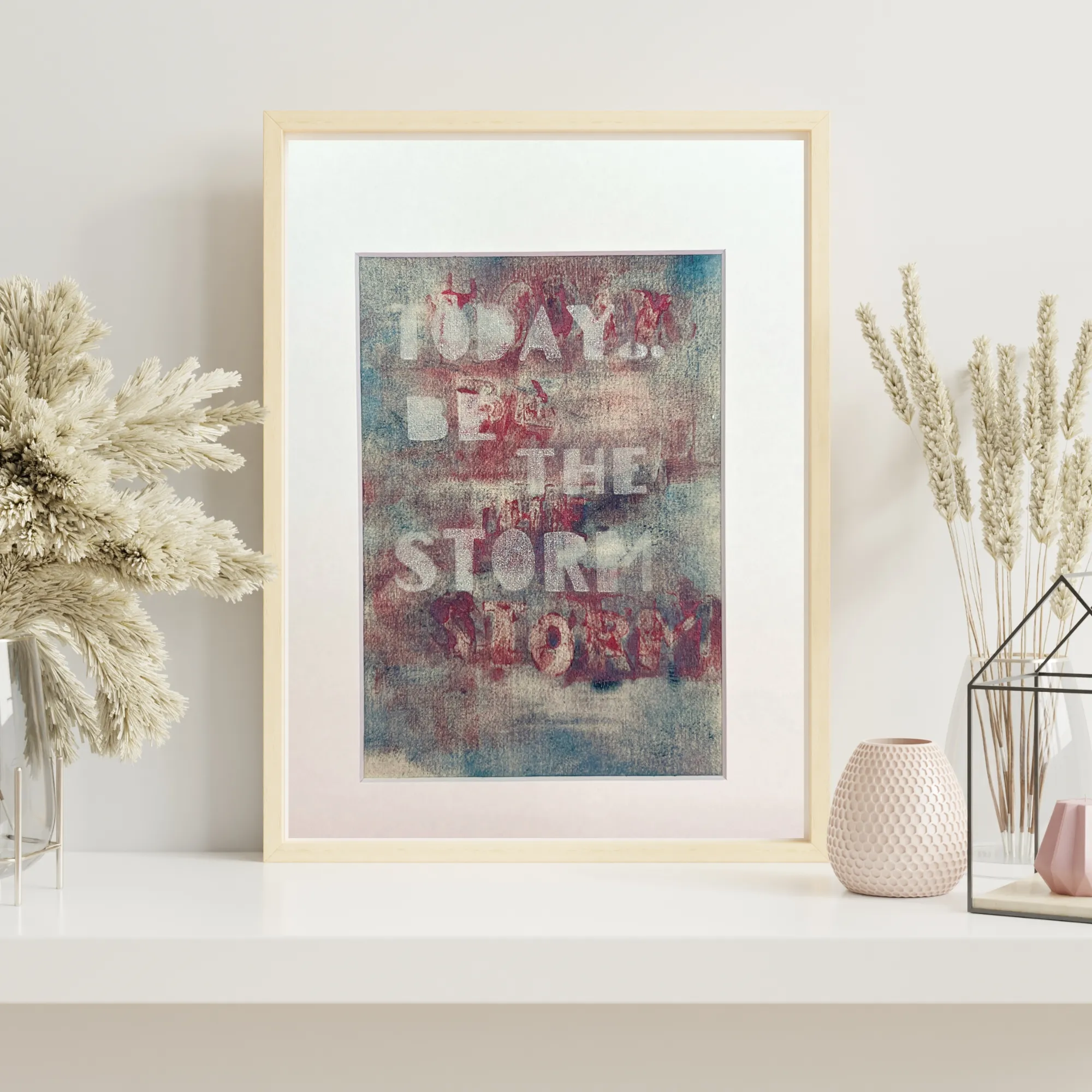 today, be the storm - painted art print collection