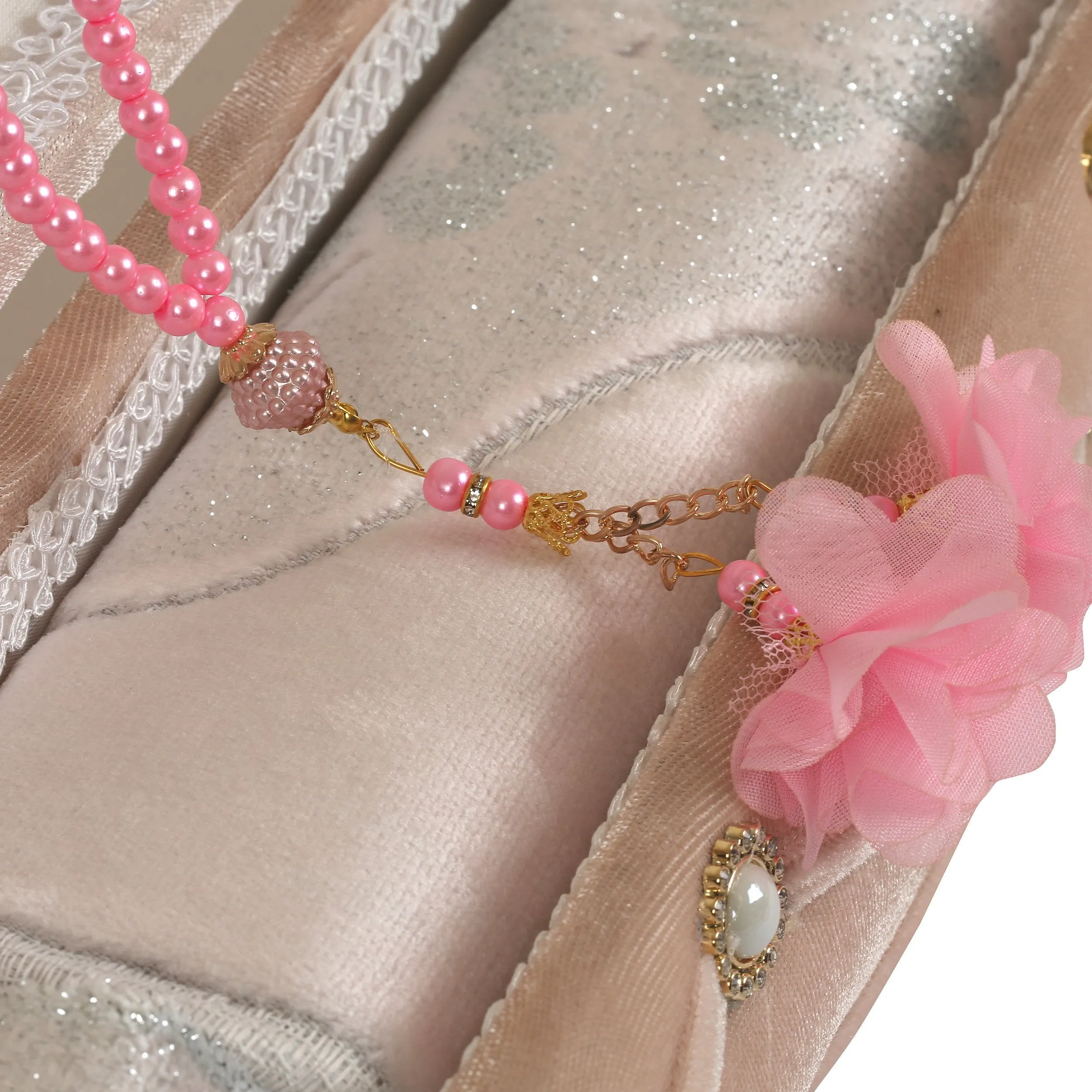 Velvet Pearl Prayer Box - Blush
