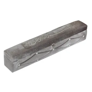 Velvet Pearl Prayer Box - Grey