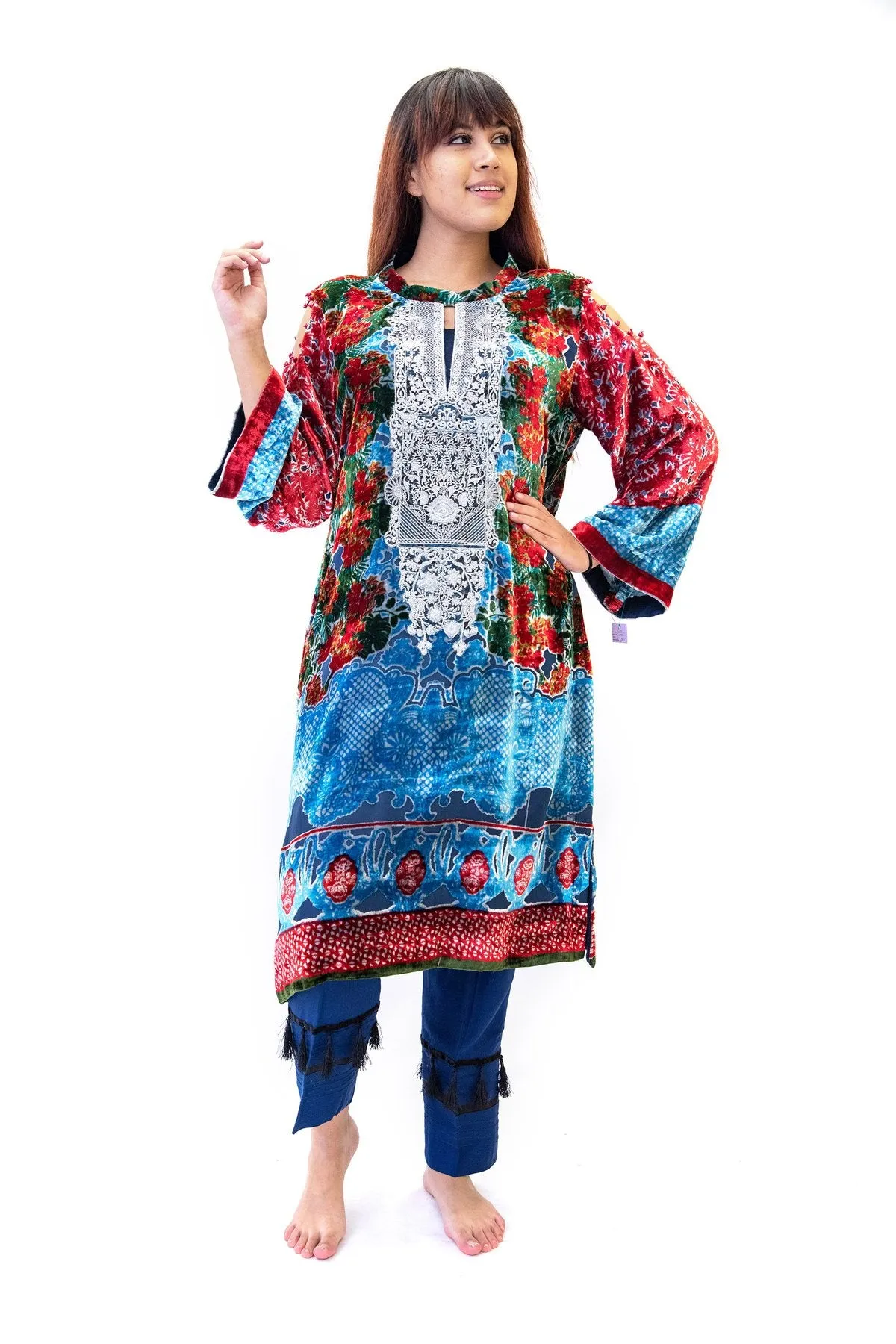 Velvet Silk Salwar Kameez - Suit - Gul Ahmed