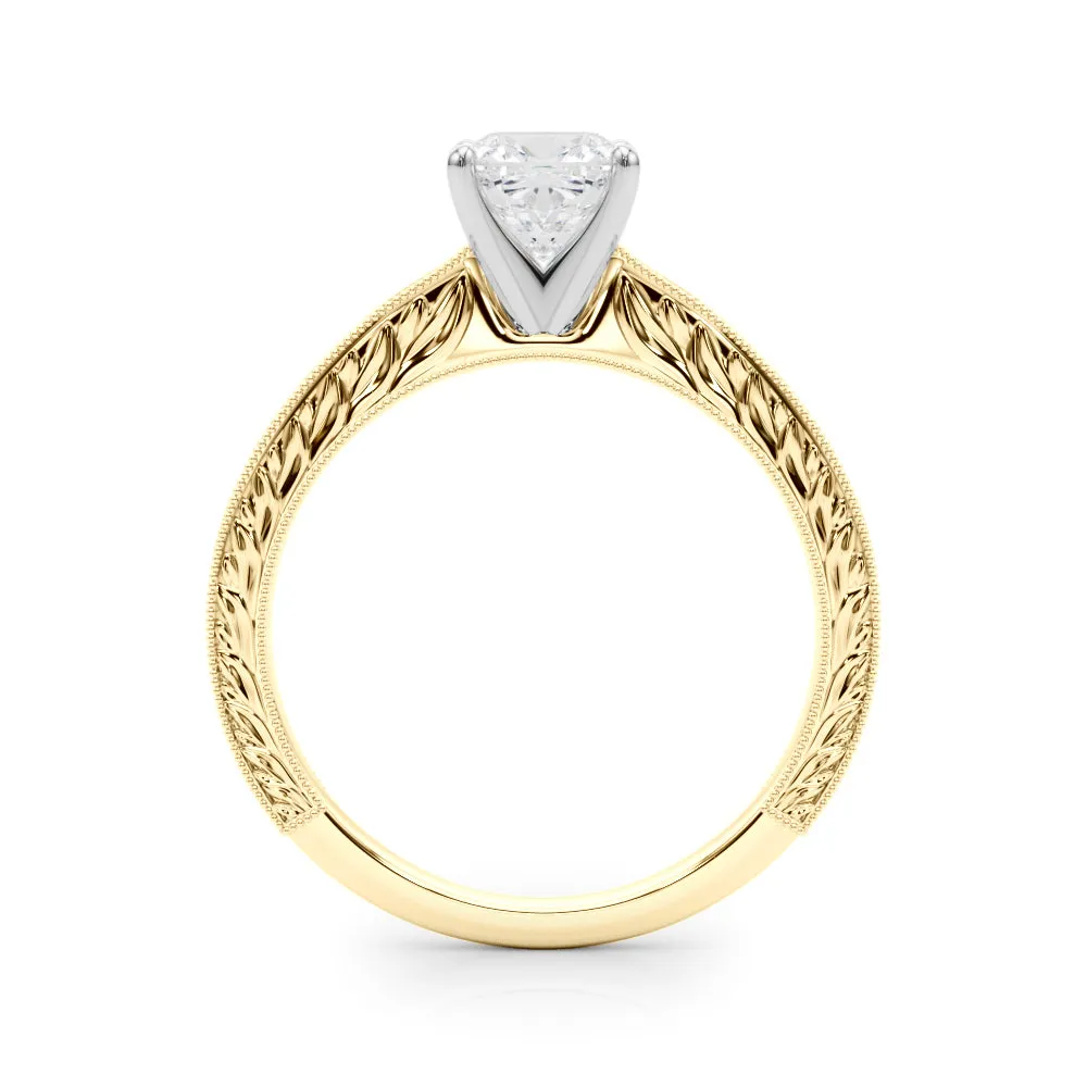 Victoria Cushion Lab Grown Diamond Solitaire Engagement Ring IGI Certified