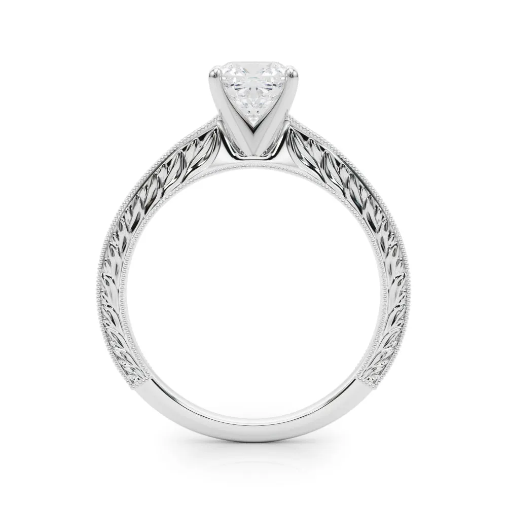 Victoria Cushion Lab Grown Diamond Solitaire Engagement Ring IGI Certified