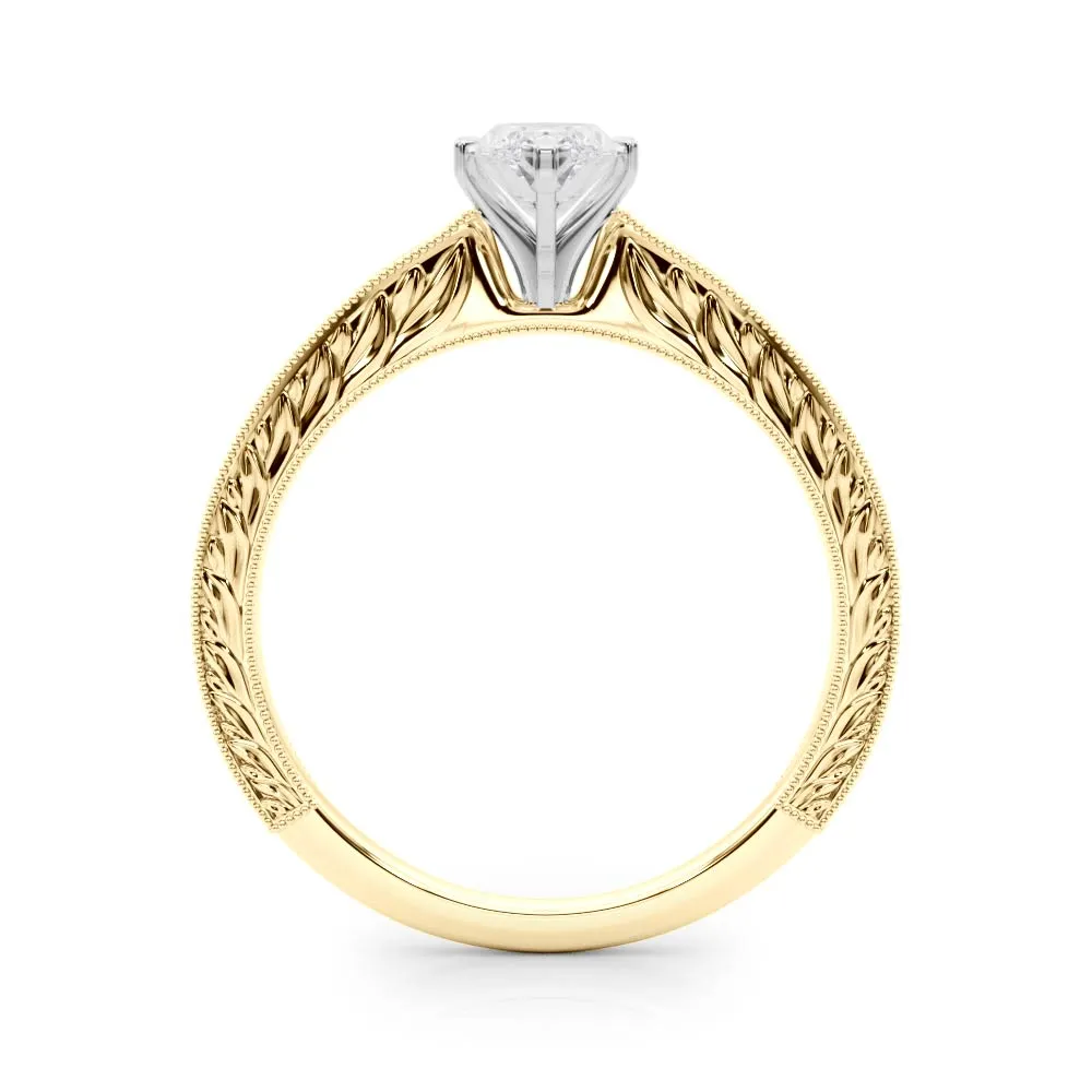 Victoria Marquise Diamond Solitaire Engagement Ring