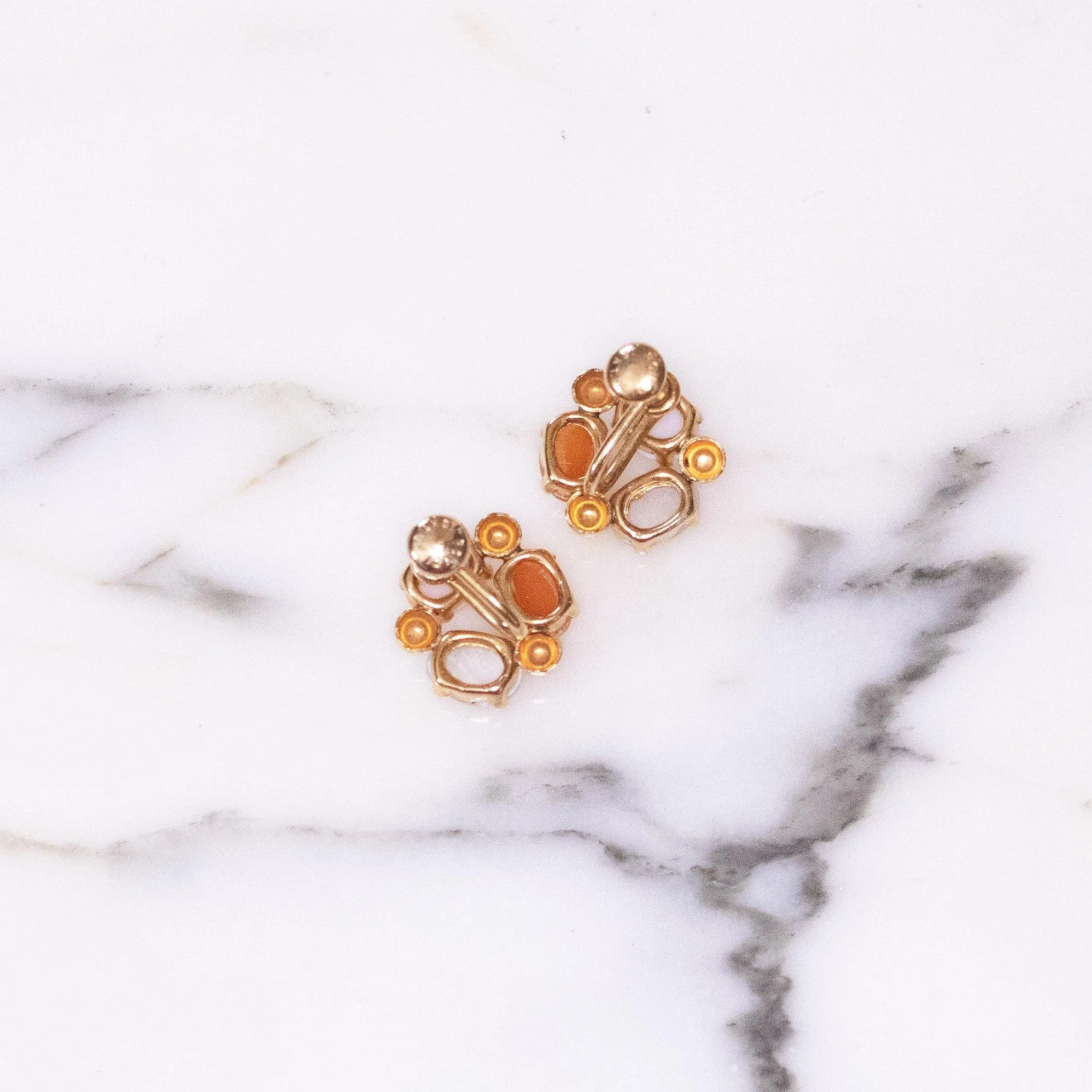 Vintage Cameo Carved Silhouette Earrings