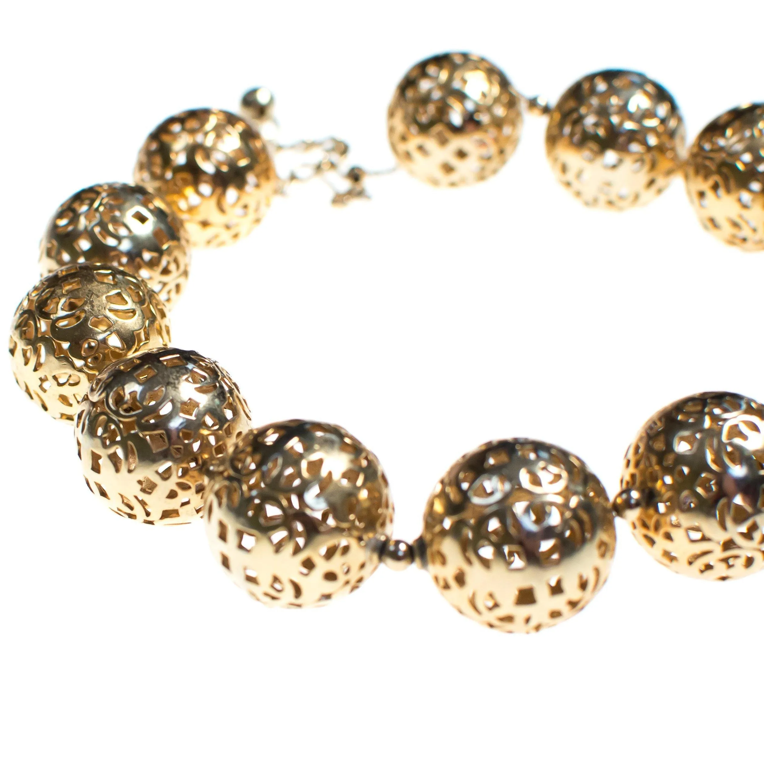 Vintage Napier Chunky Filigree Bead Necklace