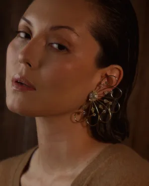 Vintage XL Decorative Statement Earrings