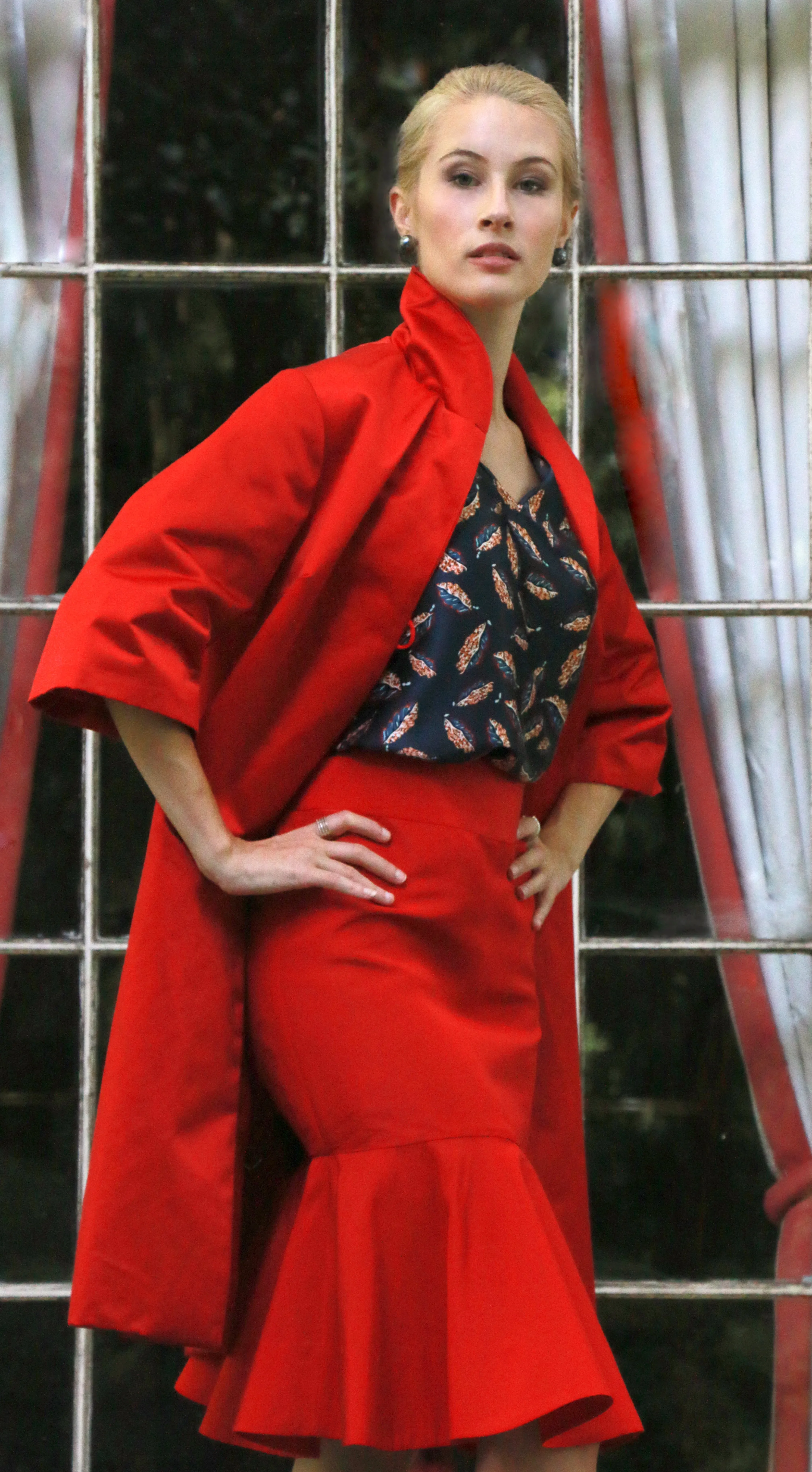 Wallis Opera Coat in Silk Sateen