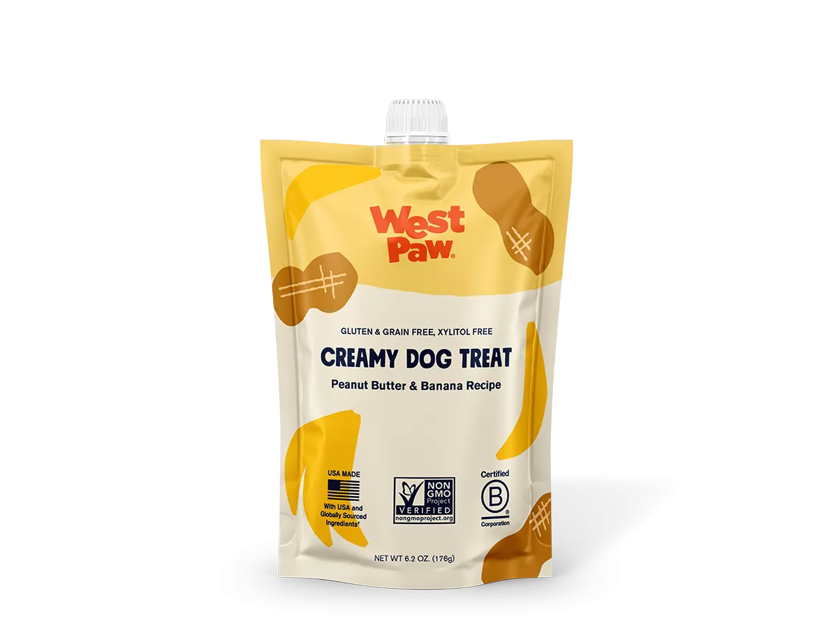 West Paw - Peanut Butter & Banana Creamy Dog Treats