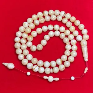 WHITE AMBER MISBAHA 12,3mm 82,6g