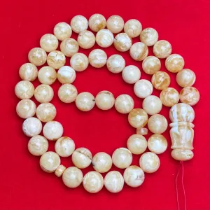 WHITE AMBER MISBAHA 15,3mm 117,5g