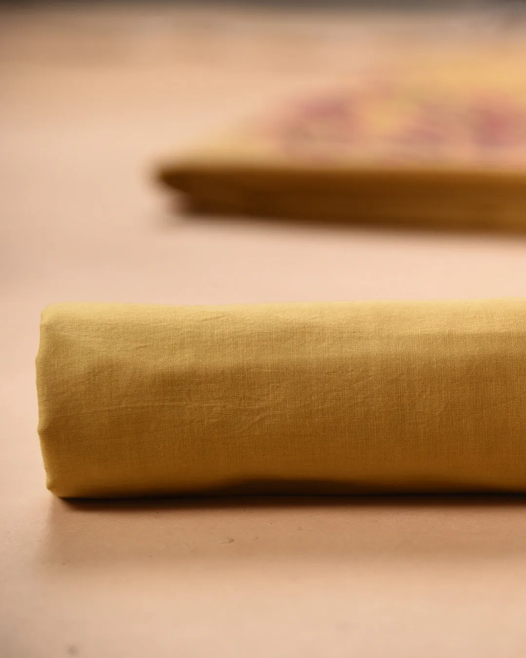 Yellow Chanderi Silk Blend Woven Unstitched Suit Fabric Set With Chanderi Silk Dupatta